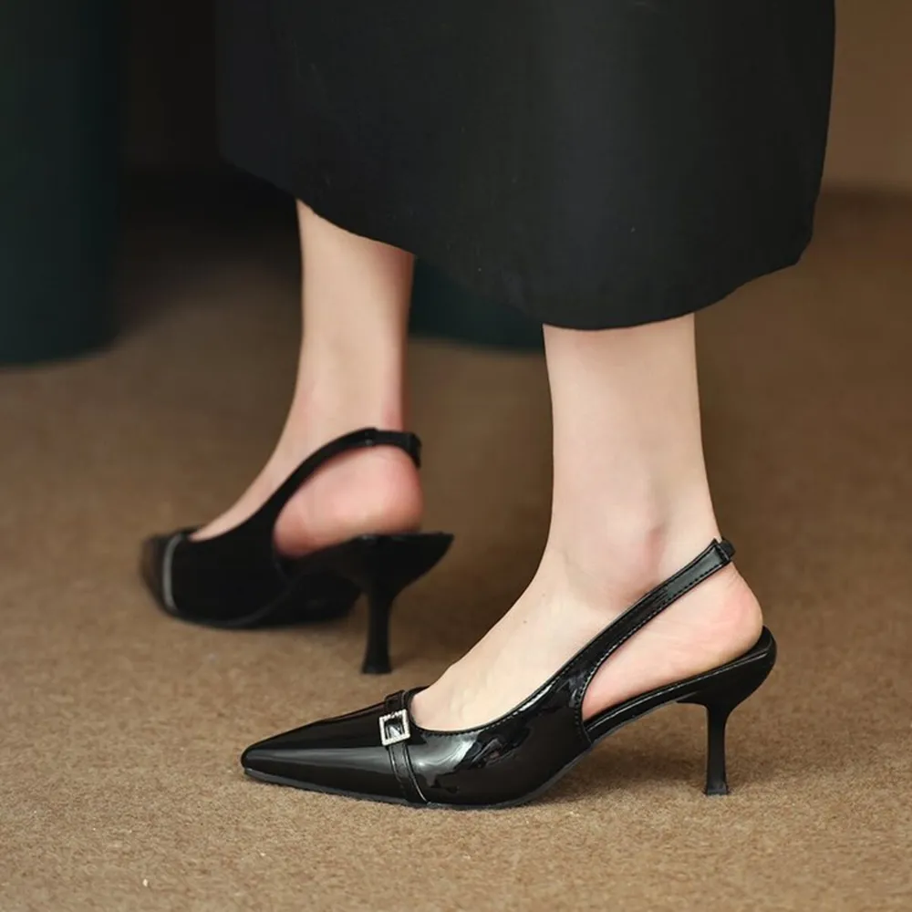 Pointed Toe Slingback Pumps, image 8