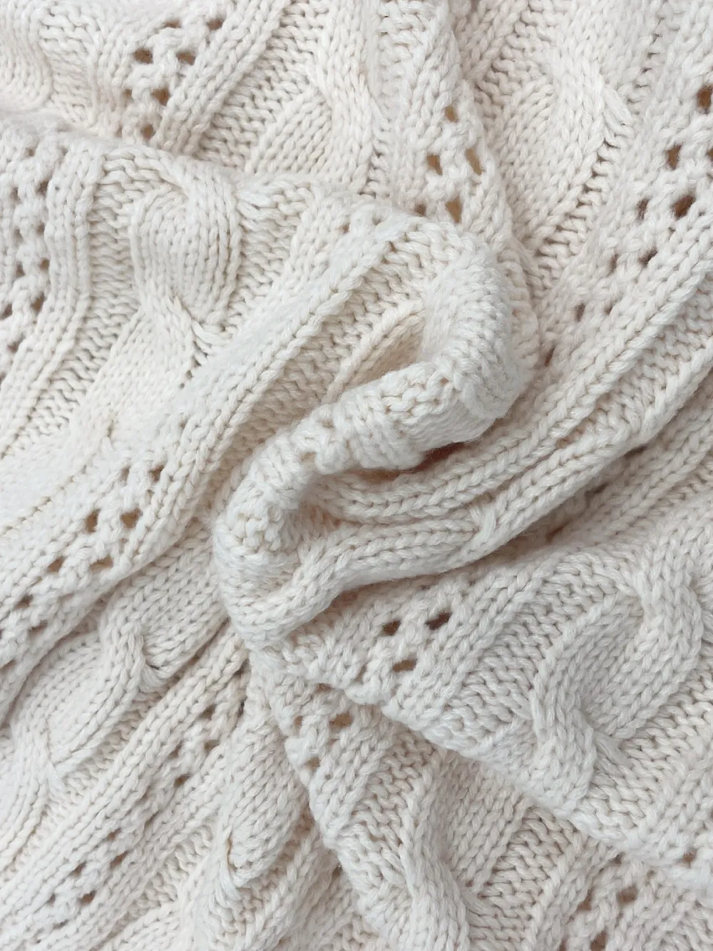 Cable Knit Belted Cardigan with Button Front, image 8