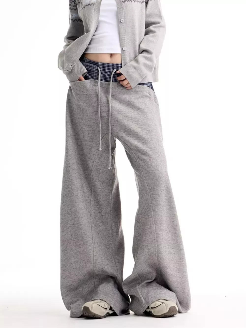 Men's Wide Leg Drawstring Pants, image 5