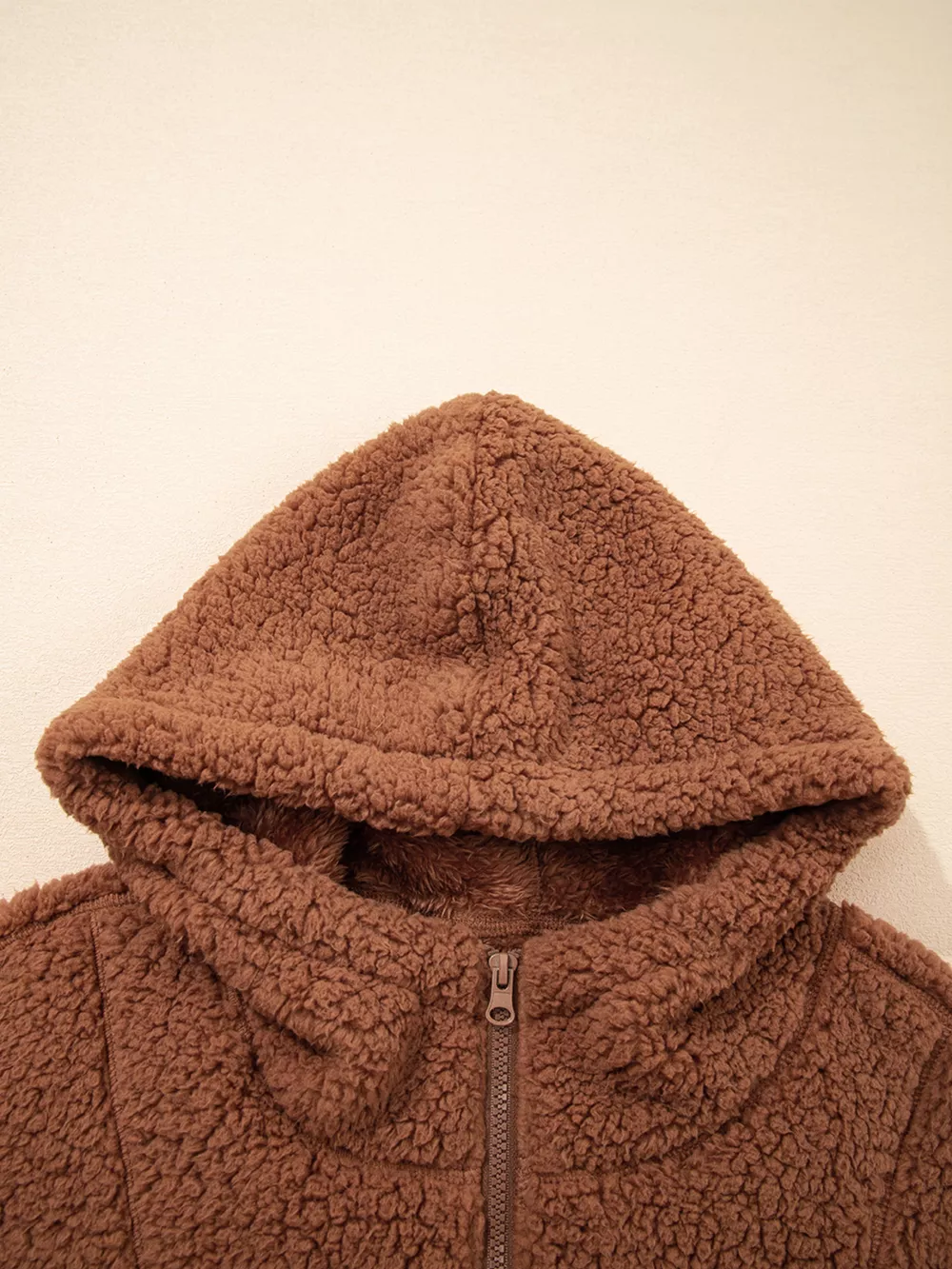 Zip Up Hooded Sherpa Jacket, image 14