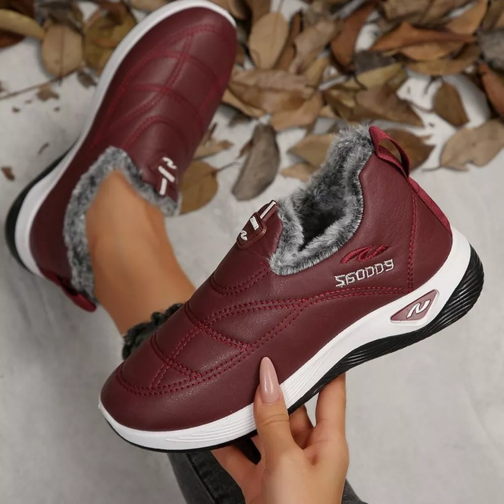 Plush Round Toe Platform Shoes, image 16