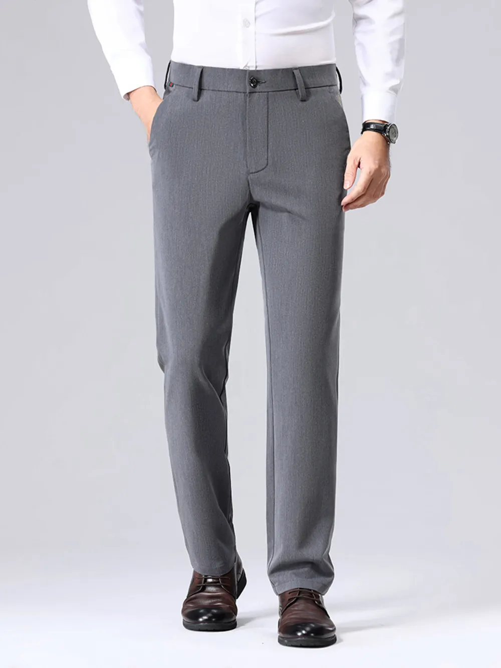 Men's Relaxed Fit Pants with Pockets, image 2