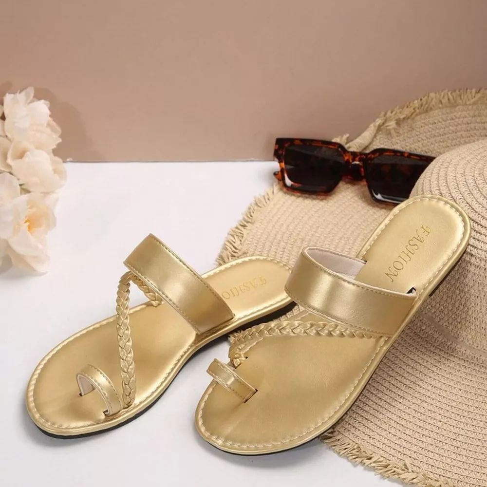 Toe Loop Flats Sandals, image 7
