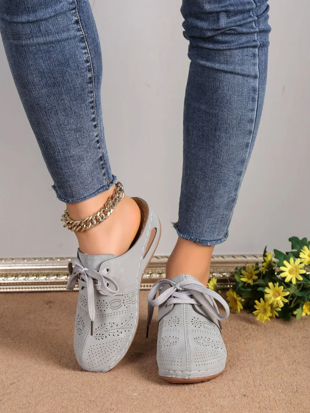 Breathable Lace-Up Slip-Ons, image 8