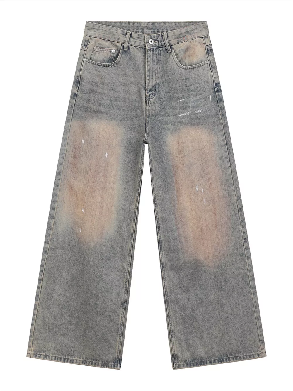 Men's Baggy Vintage Wash Jeans, image 5