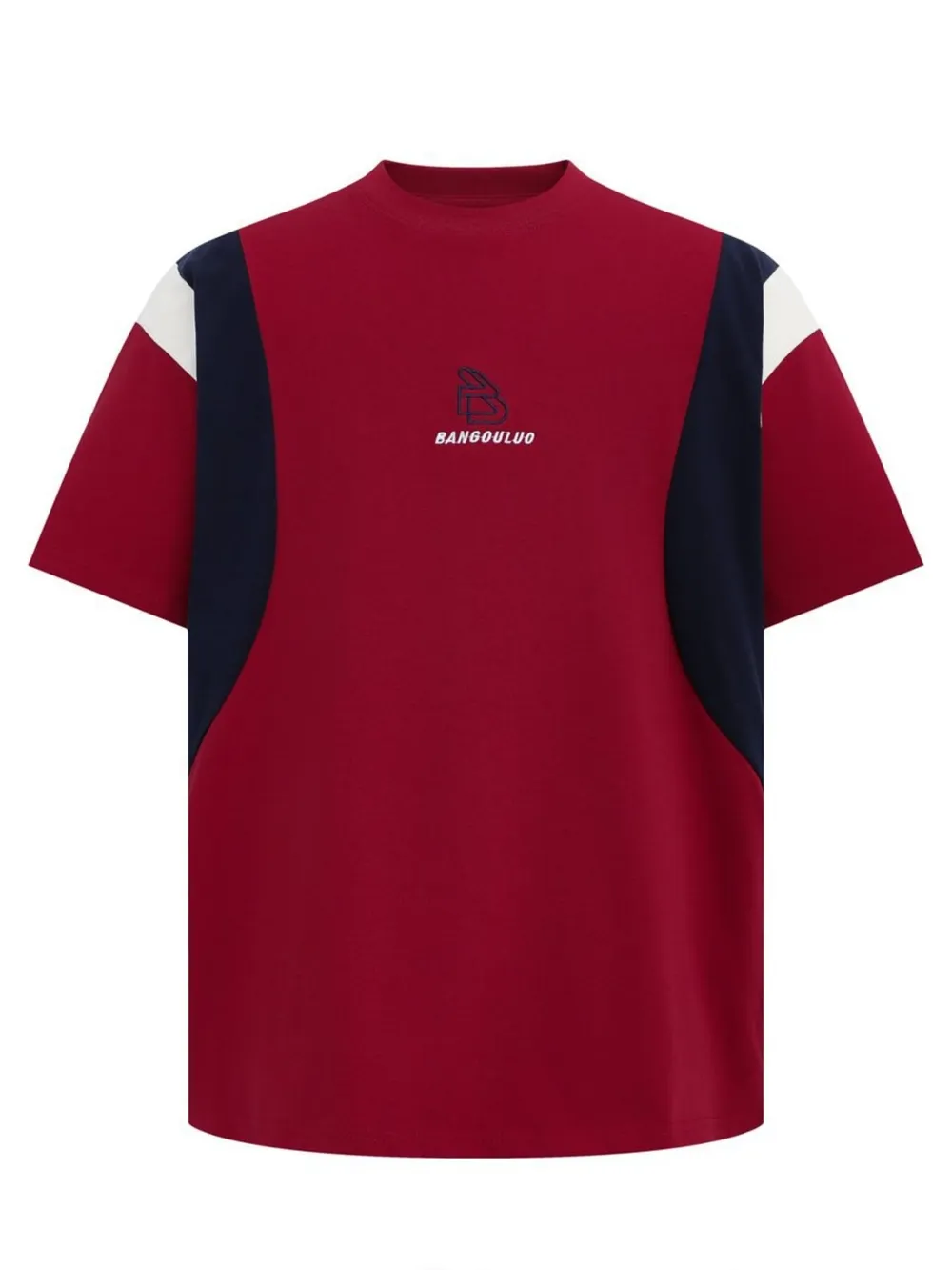 Men's Round Neck Color Block T-Shirt, image 2