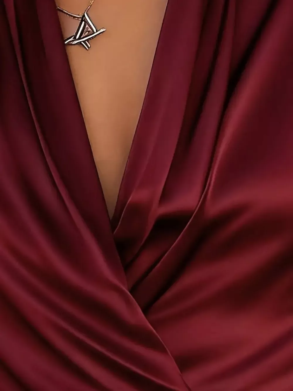 Satin Surplice Long Sleeve Blouse, image 21