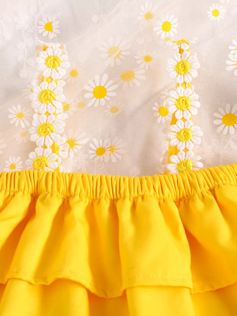 Children's Daisy Print Cami and Denim Shorts Set, image 2