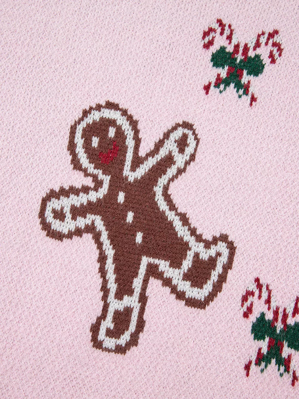 Christmas Ginger Bread Man Round Neck Casual Sweater, image 11