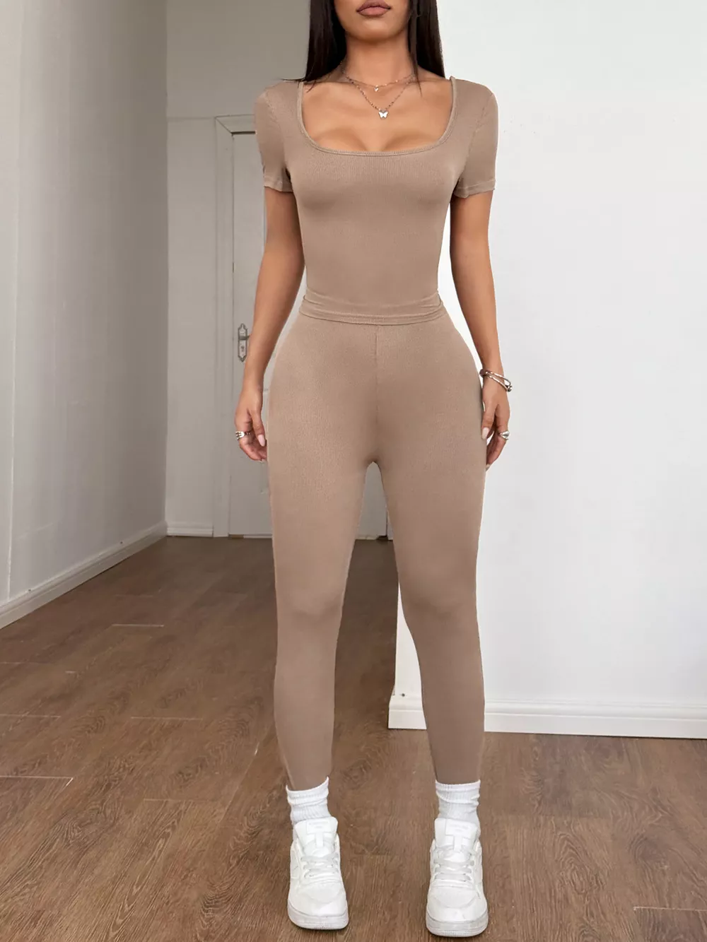Short Sleeve Top and Leggings Set, image 4