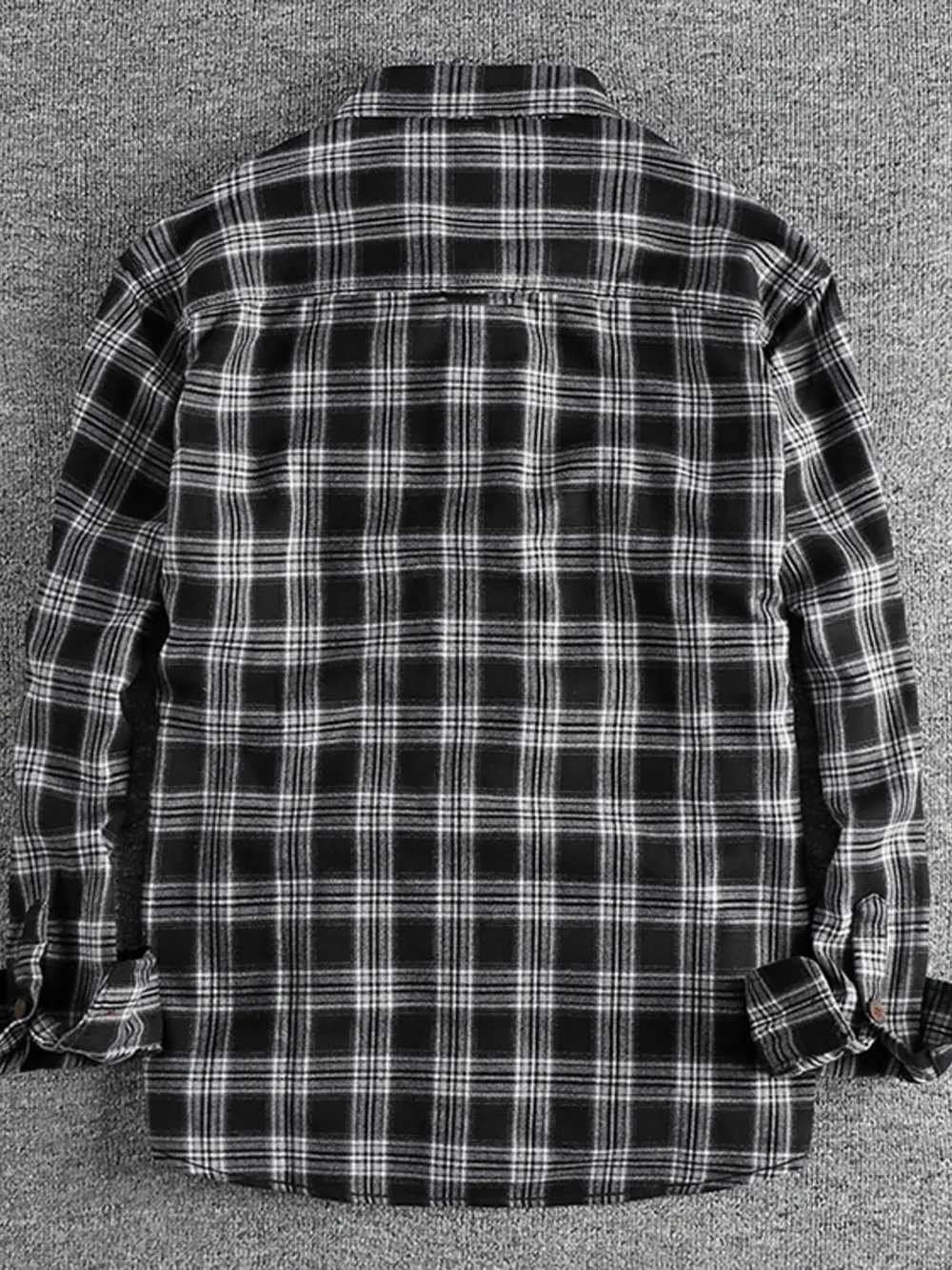 Men's Plus Size Plaid Button Down Shirt, image 2