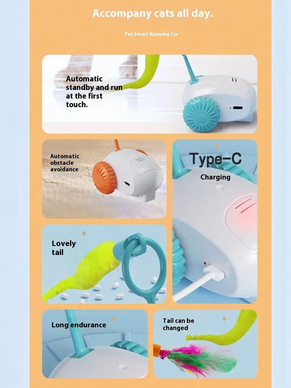 Interactive Self-Rotating Pet Teaser Toy, image 12
