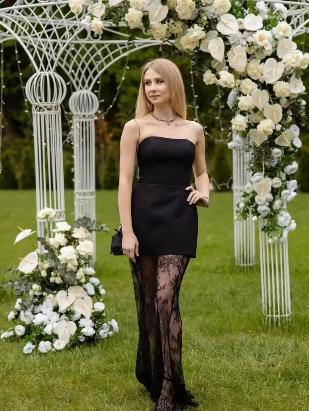 Tube Top and Lace Skirt Set, image 7