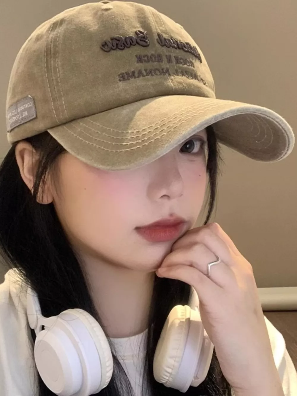 Embroidered Washed Baseball Cap, image 2