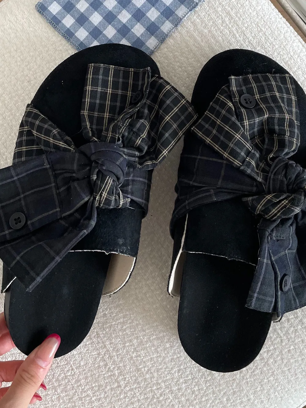 Bow-Knot Plaid Comfort Slip-Ons, image 5