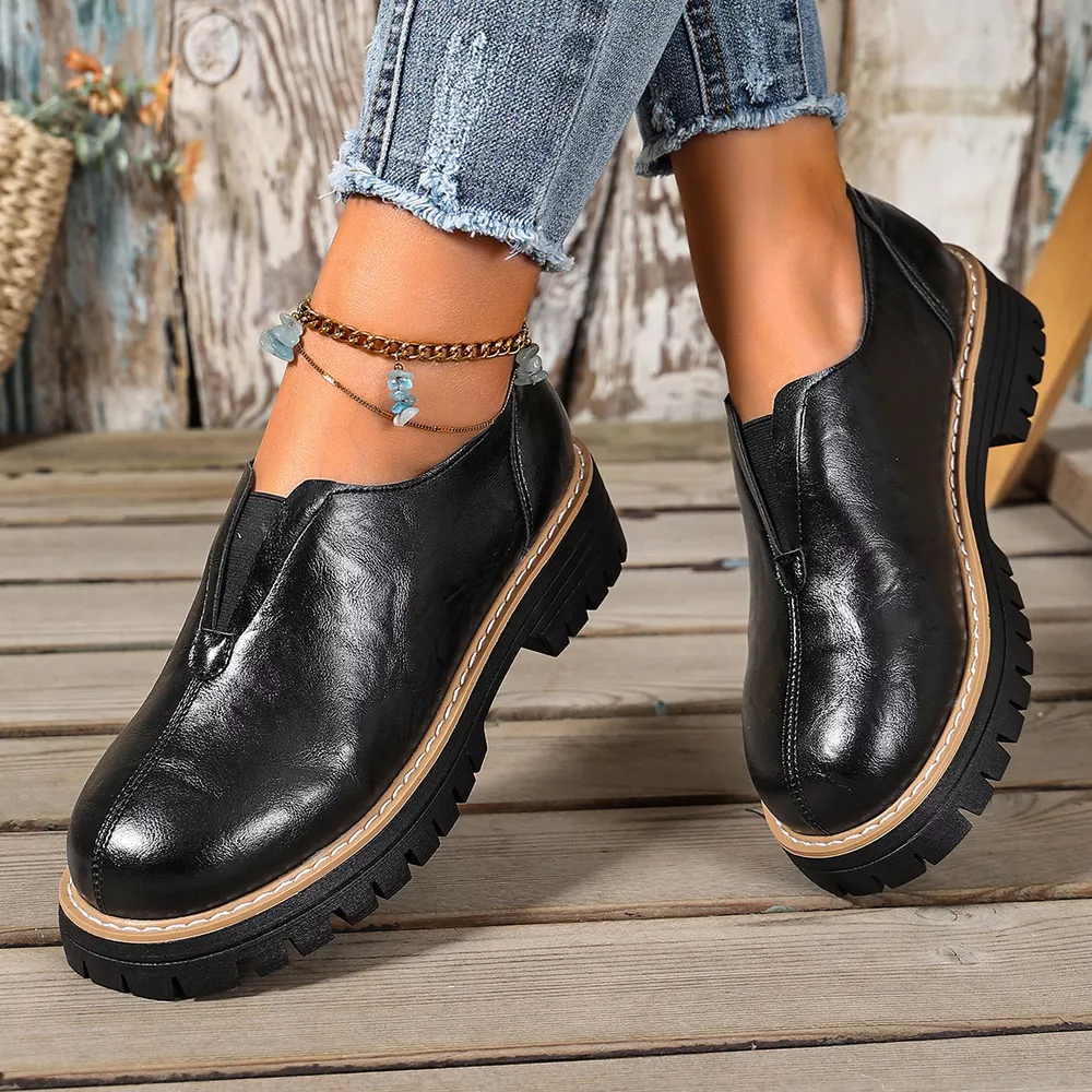 Round Toe Slip-On Loafers, image 9