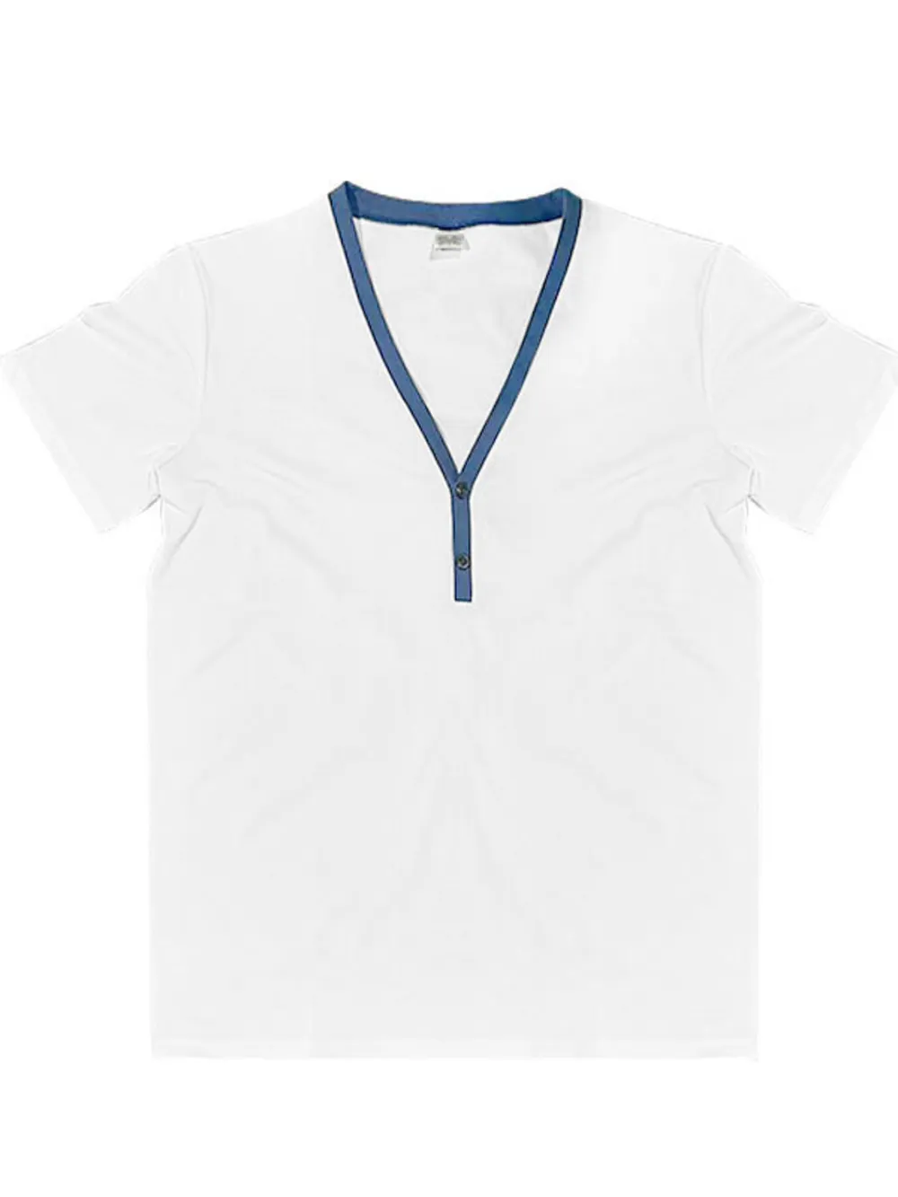 Men's Full Size V-Neck Short Sleeve T-Shirt with Contrast Trim Plus Size, image 4