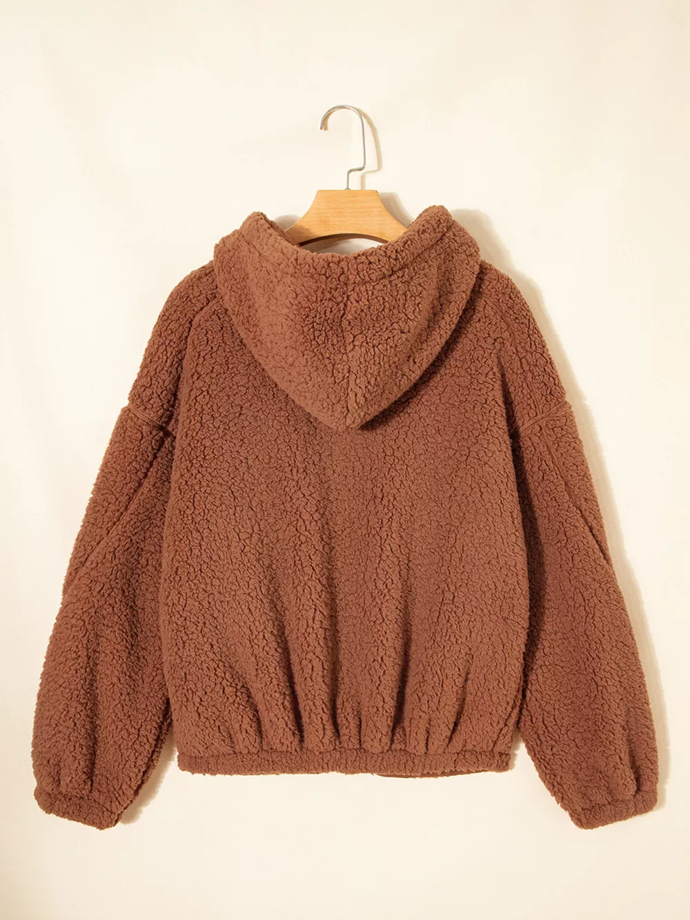 Zip Up Hooded Sherpa Jacket, image 15