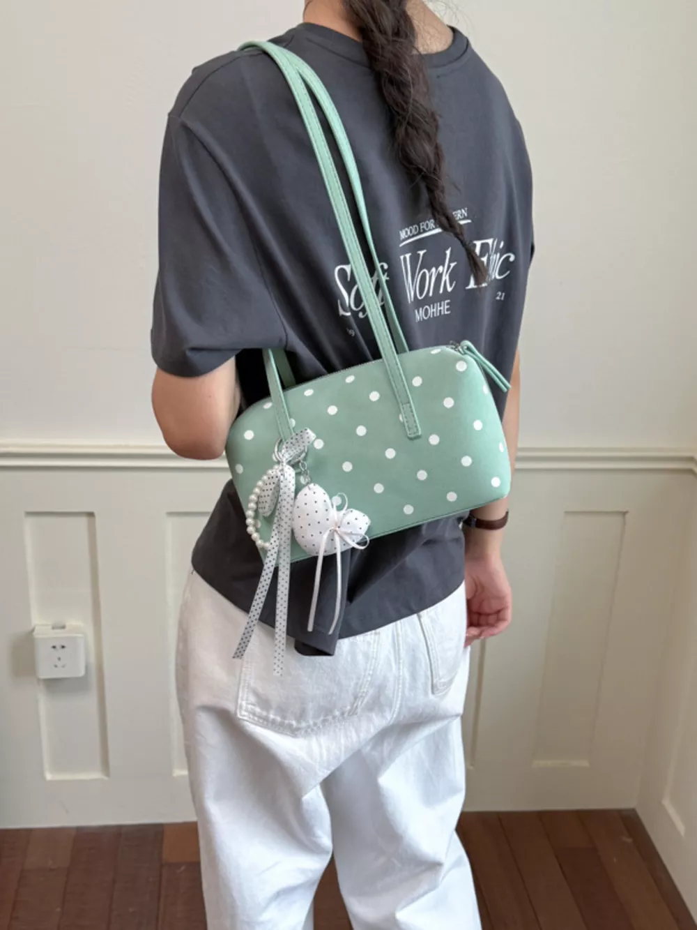 Polka Dot Shoulder Bag