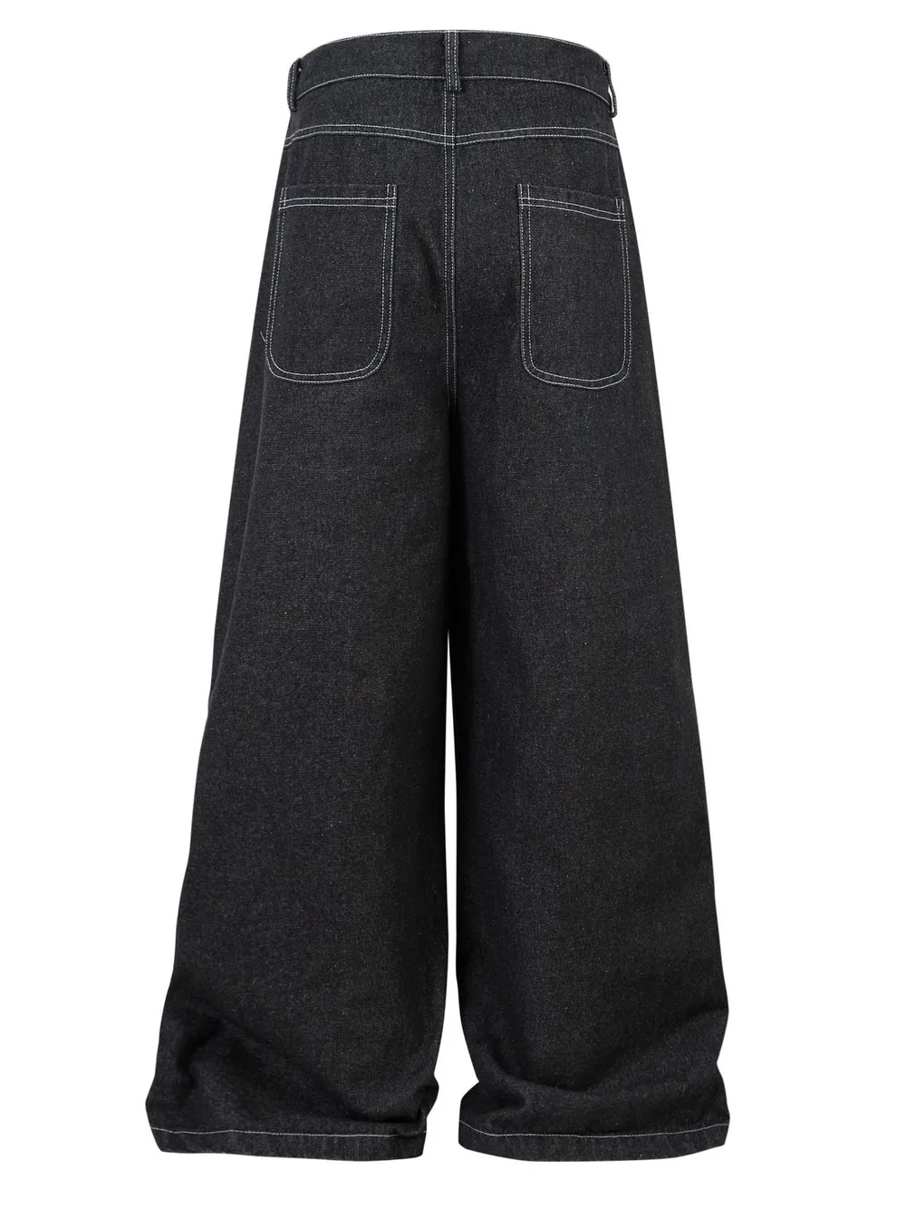 Men's Wide Leg Jeans with Contrast Panels, image 3