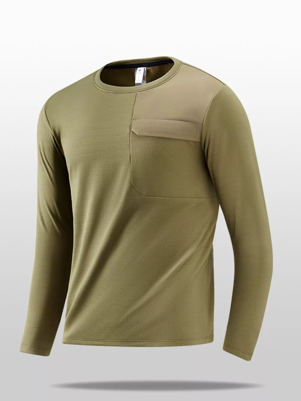 Men's Plus Size Casual Long Sleeve T-Shirt, image 3