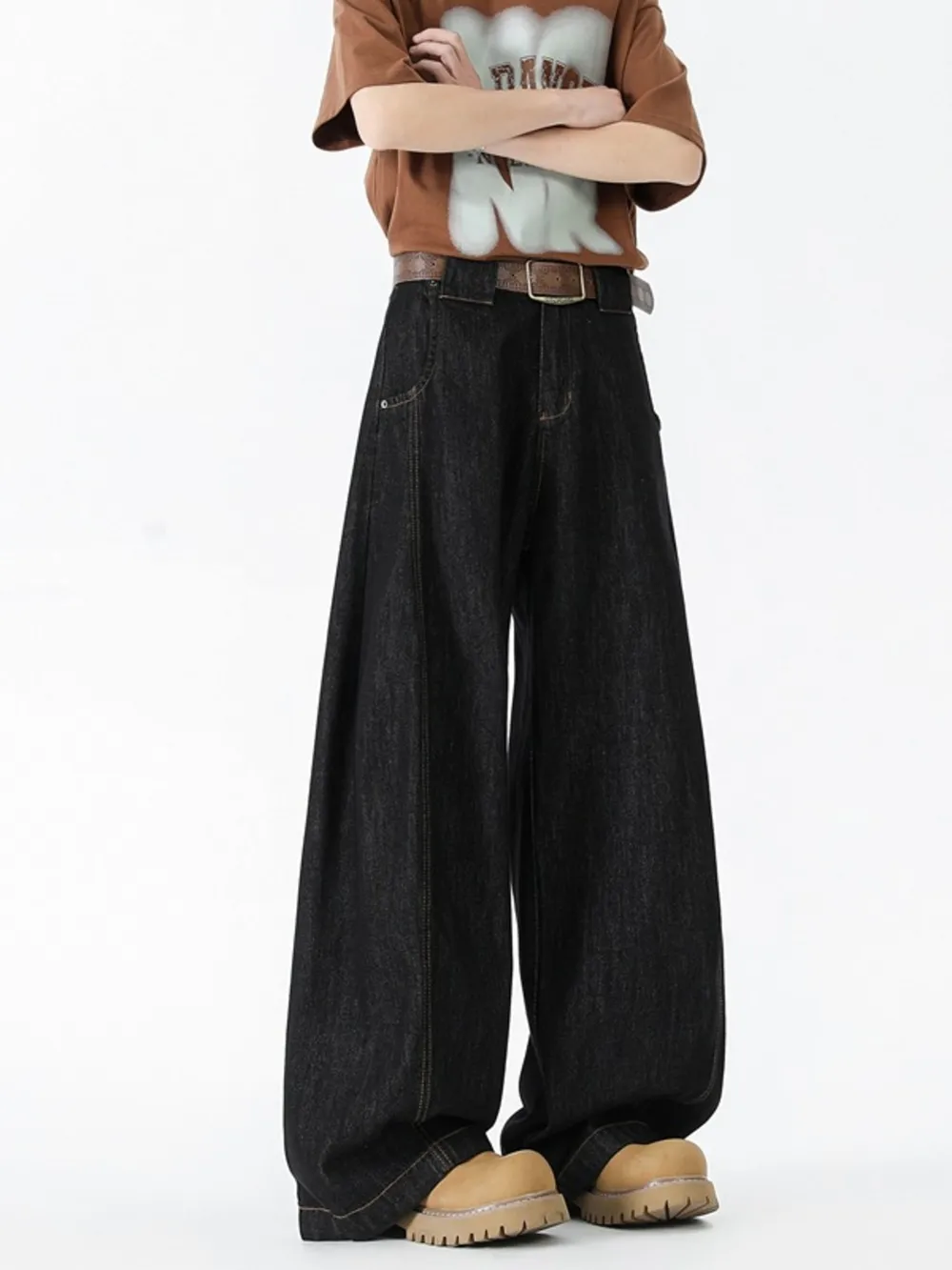 Men's Wide Leg Jeans, image 3