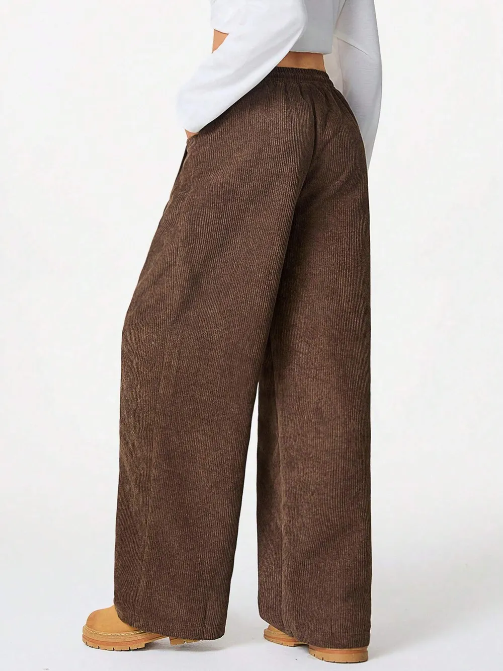 Wide Leg Drawstring Pants, image 3