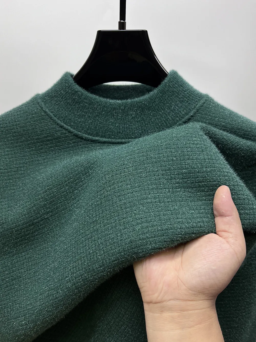 Men's Textured Long Sleeve Sweater, image 3