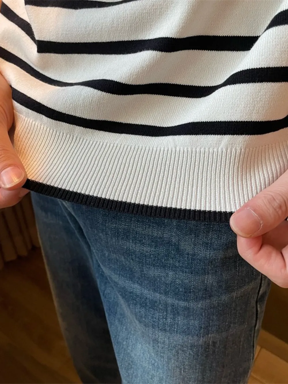 Men's Striped T-Shirt with Raglan Sleeves, image 6