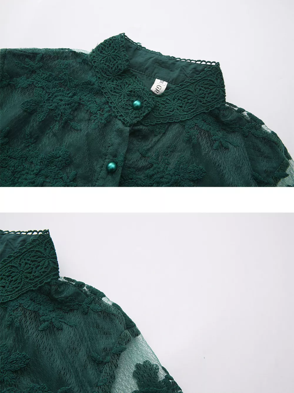 Lace Lantern Sleeve Belted Maxi Dress, image 6