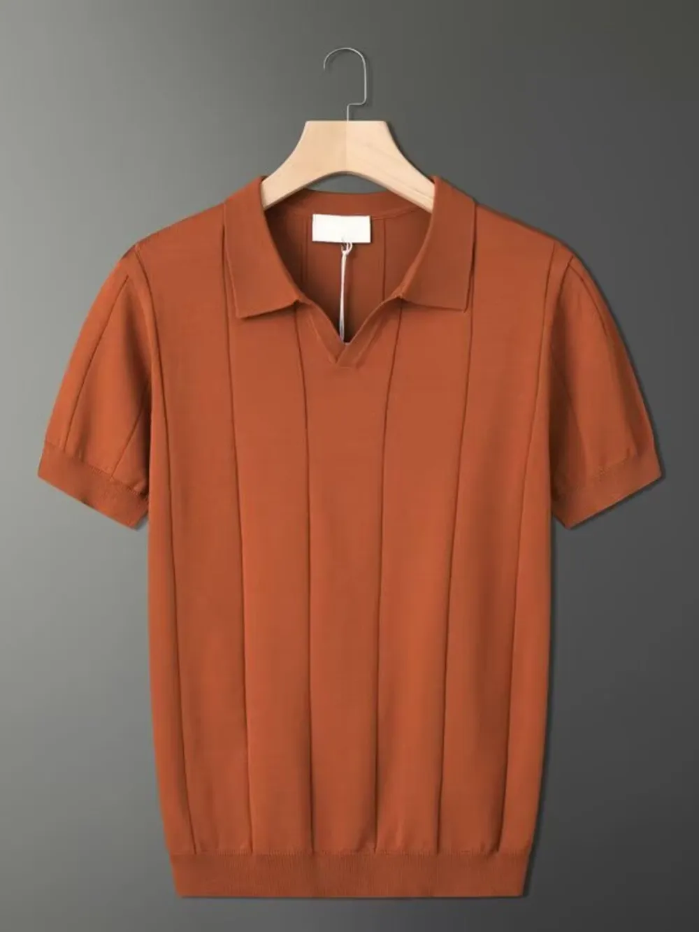 Men's Plus Size Collared Neck Short Sleeve Polo, image 5