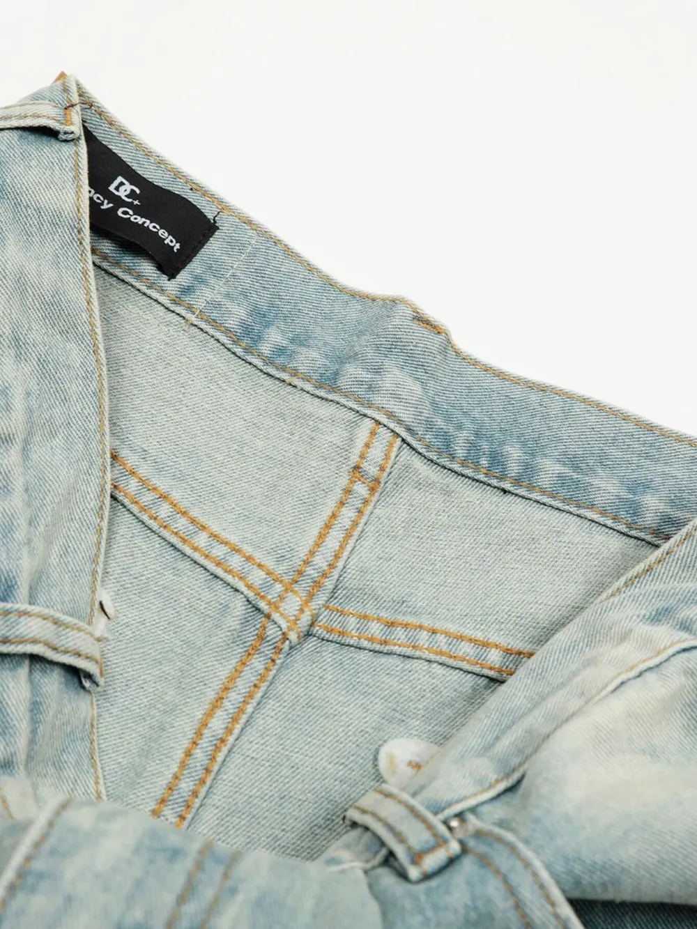 Men's Washed Wide Leg Jeans, image 7