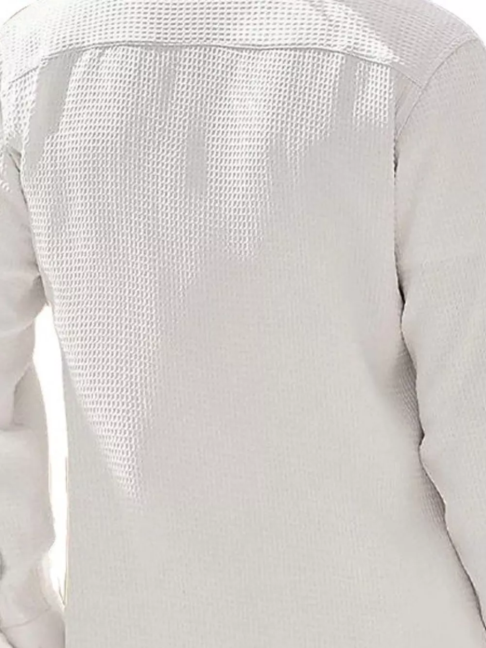 Men's Full Size Waffle Knit Button Up Shirt Plus Size, image 4