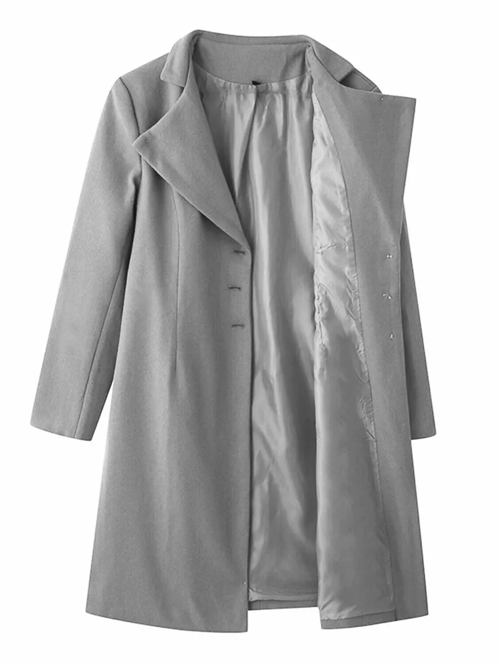 Full Size Single-Breasted Long Sleeve Overcoat Plus Size, image 16
