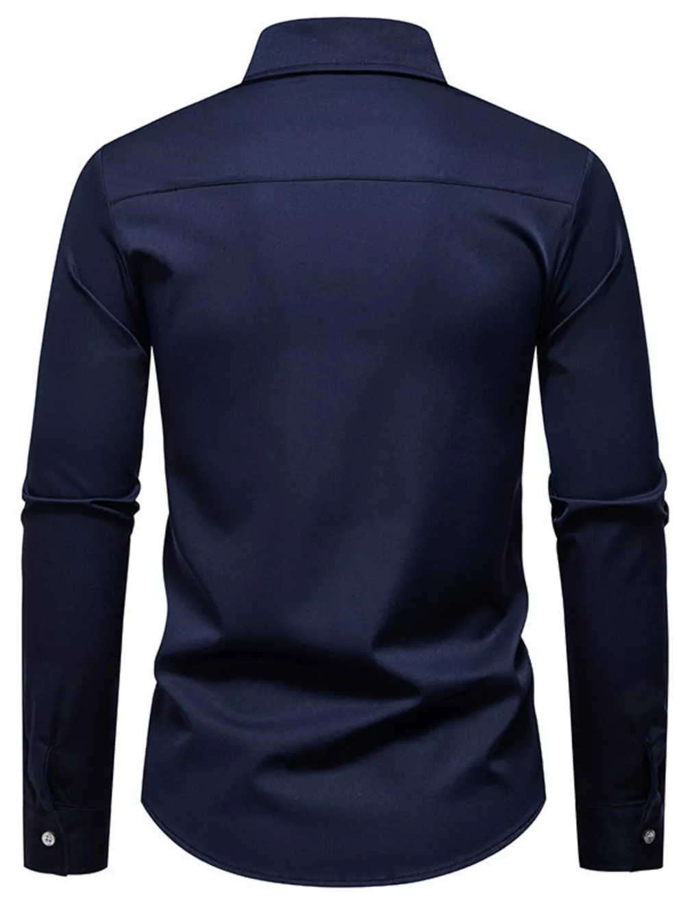 Men's Slim Fit Long Sleeve Shirt, image 4