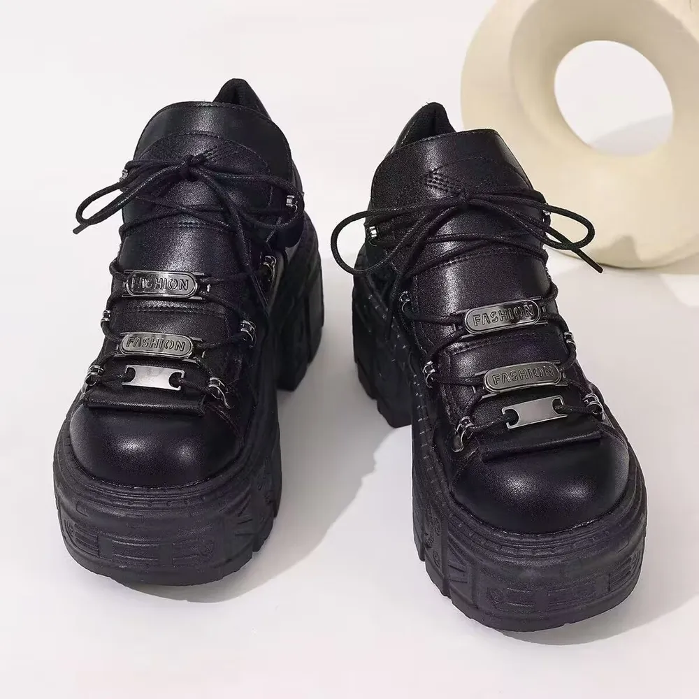 Lace Up Platform Sneakers, image 8