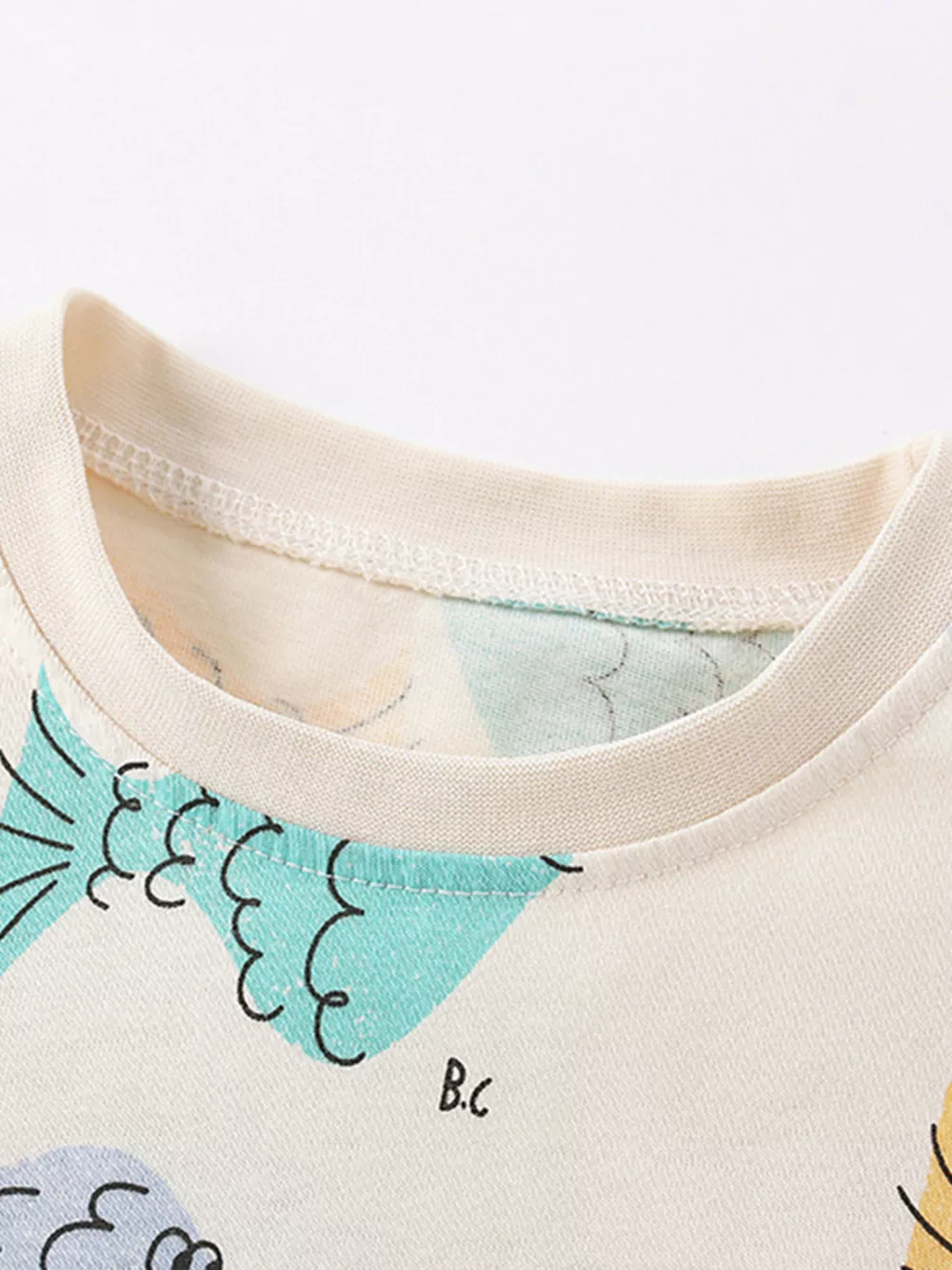 Children's Fish Print Round Neck T-Shirt, image 5