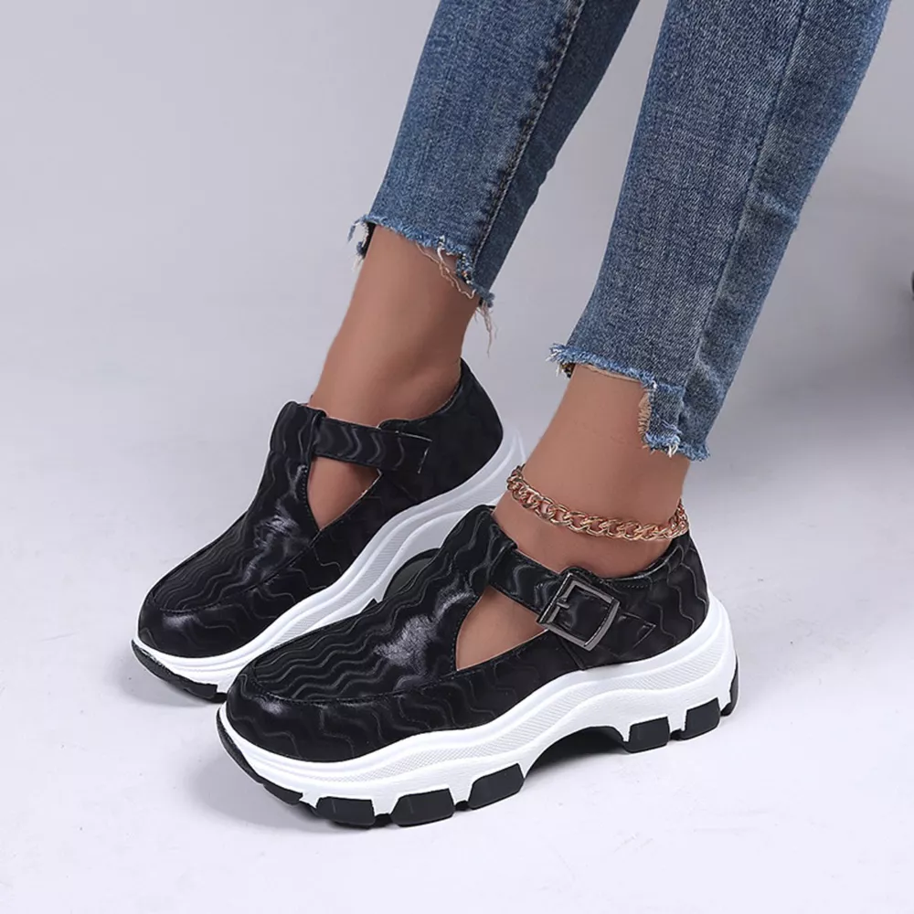 Round Toe Platform Loafers, image 3