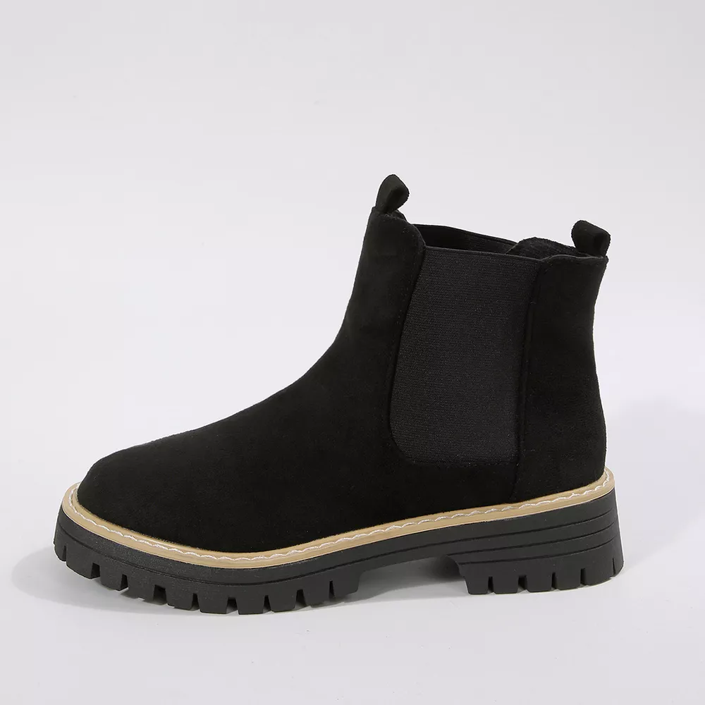 Round Toe Block Heels Boots, image 16