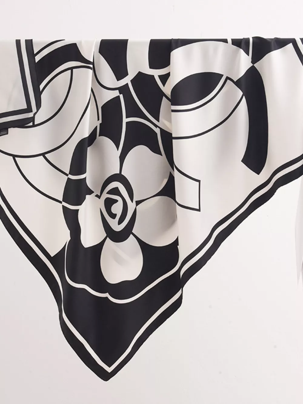 Square Flower Silk Scarf, image 5