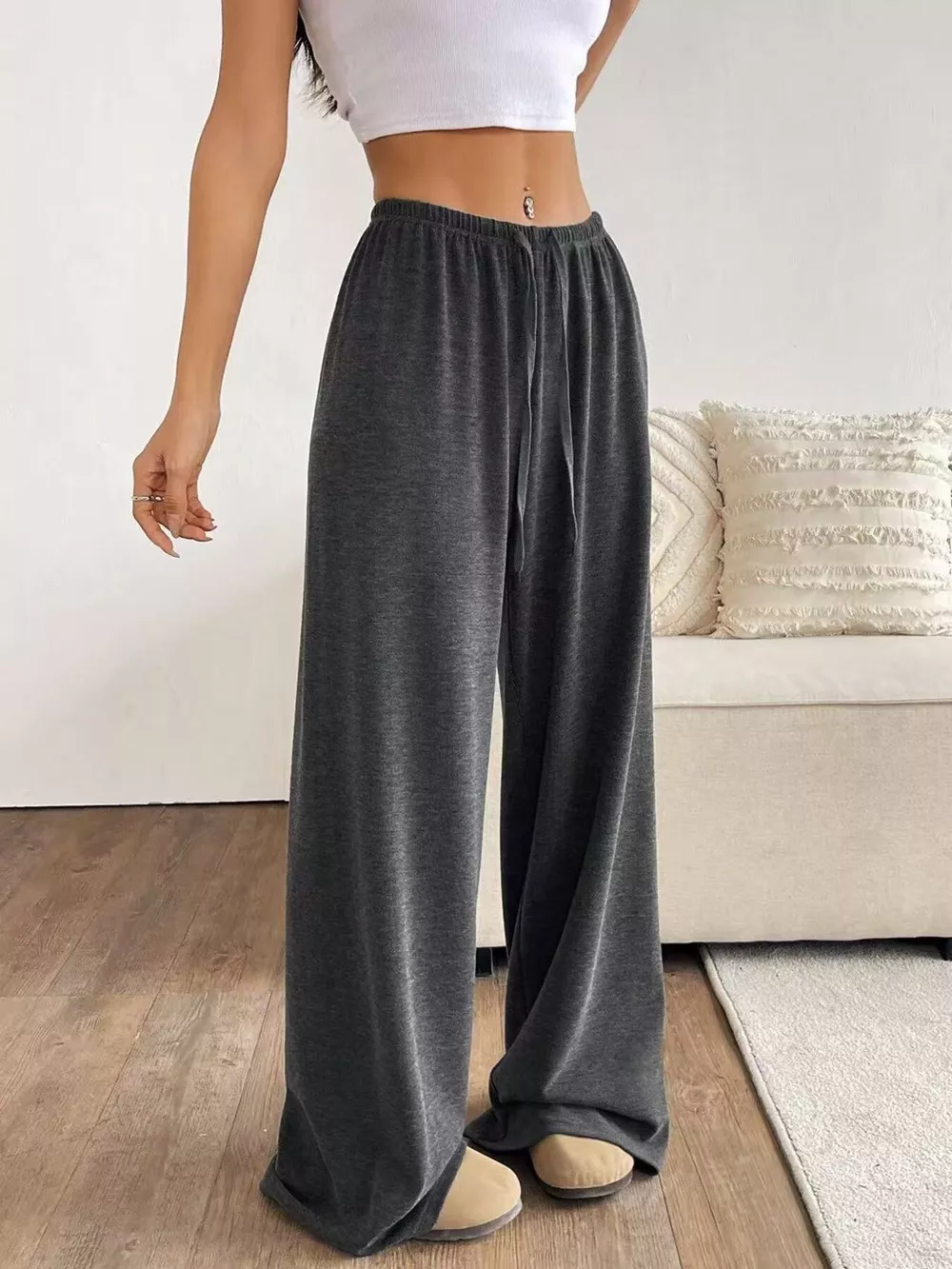 Relaxed Fit Drawstring Pants, image 14
