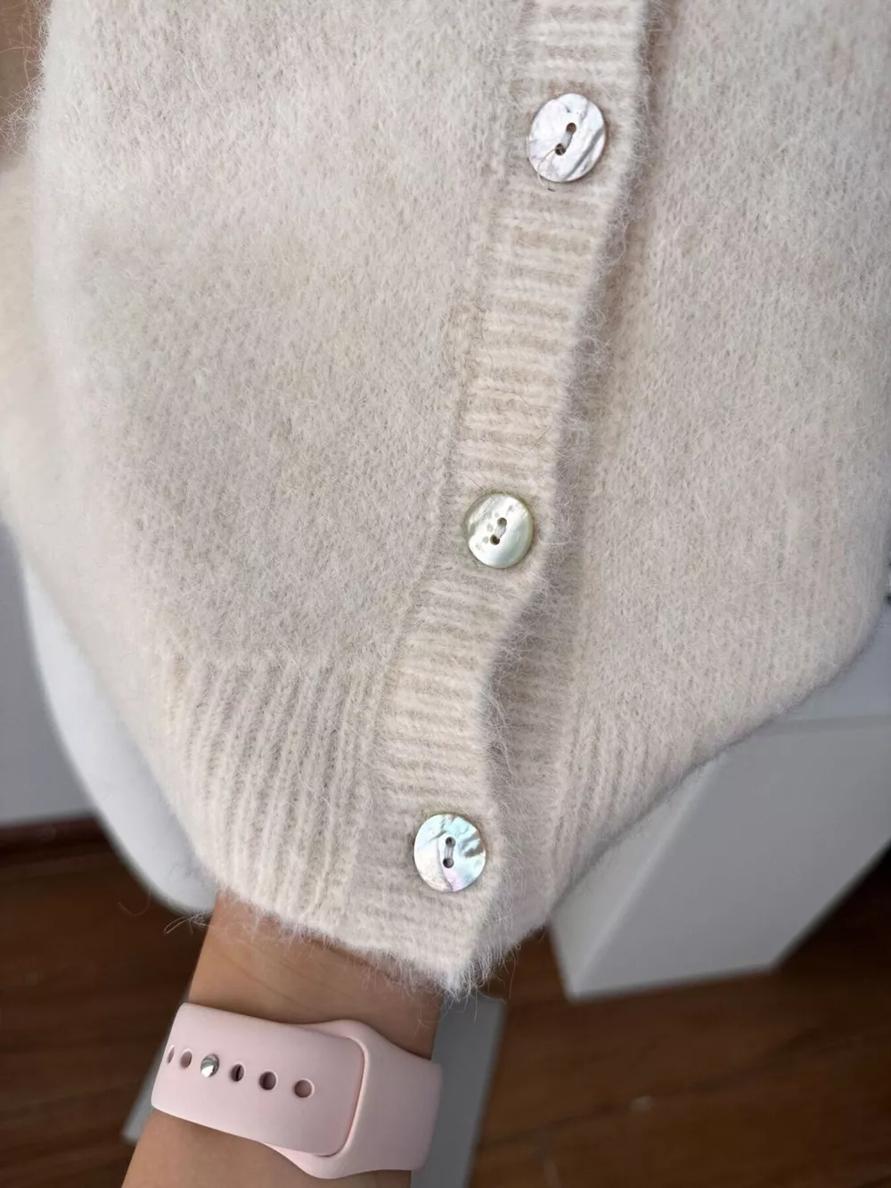 Cozy Fuzzy Button-Down Cropped Cardigan, image 20