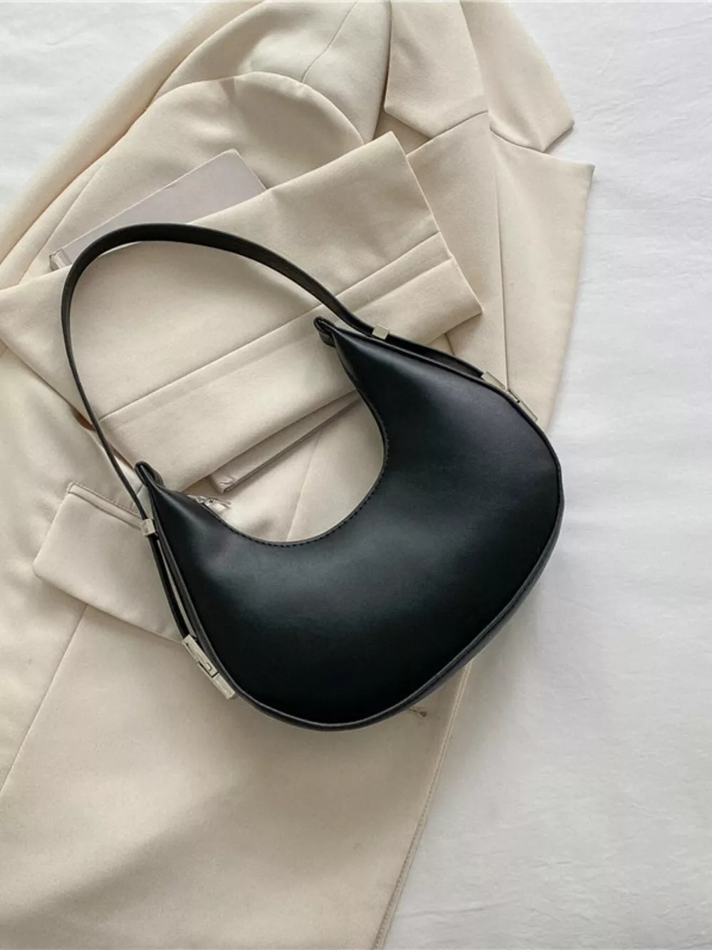 Minimalist Crescent Shoulder Bag
