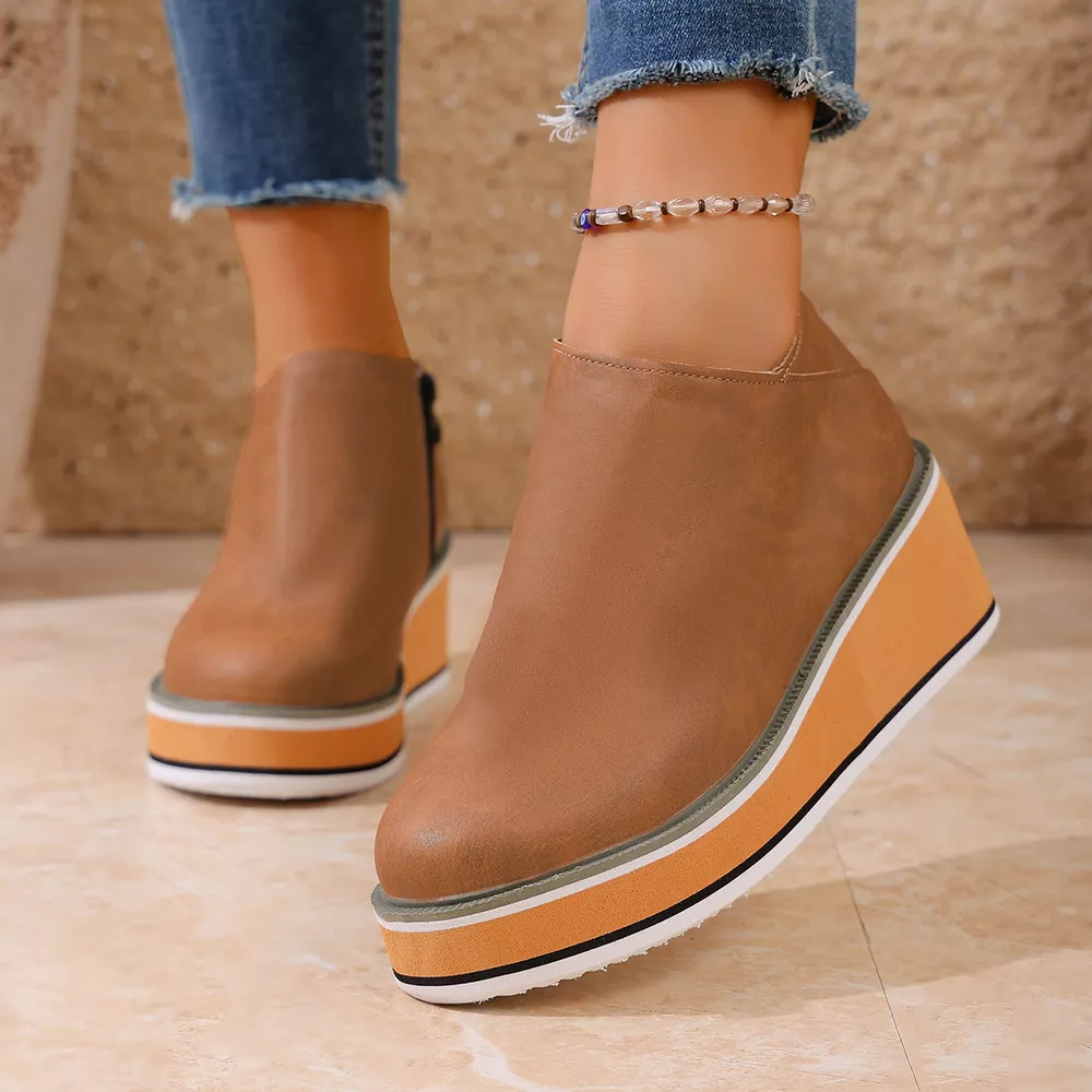 Wedge Ankle Boots with Zipper, image 18