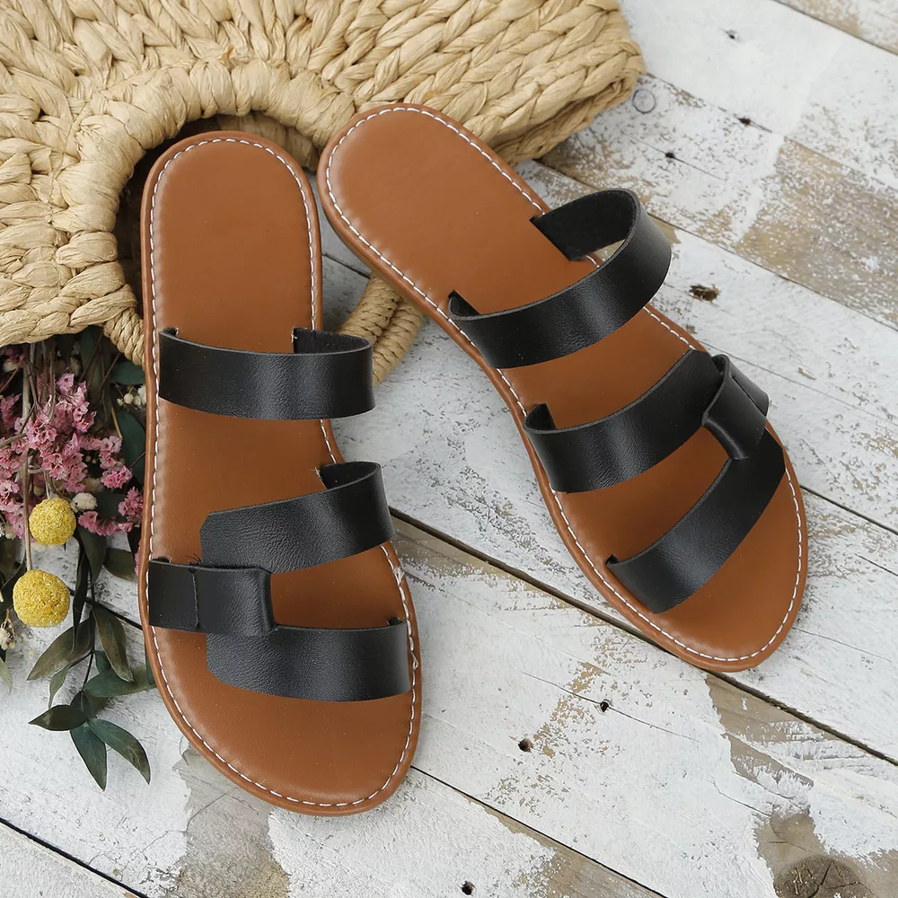 Open Toe Flats Sandals, image 4