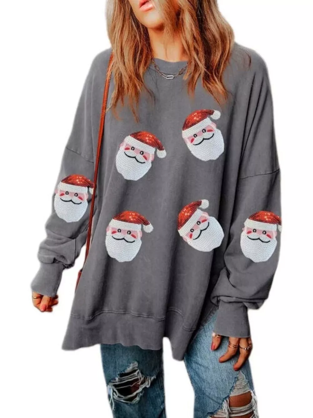 Santa Claus Oversized Sweatshirt, image 10