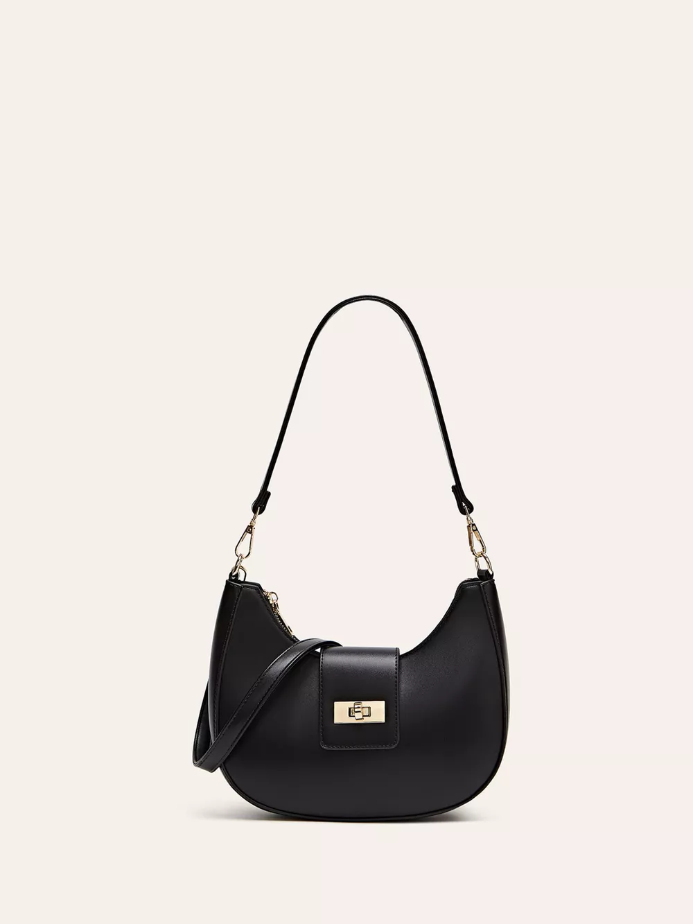 Buckle Closure Shoulder Bag