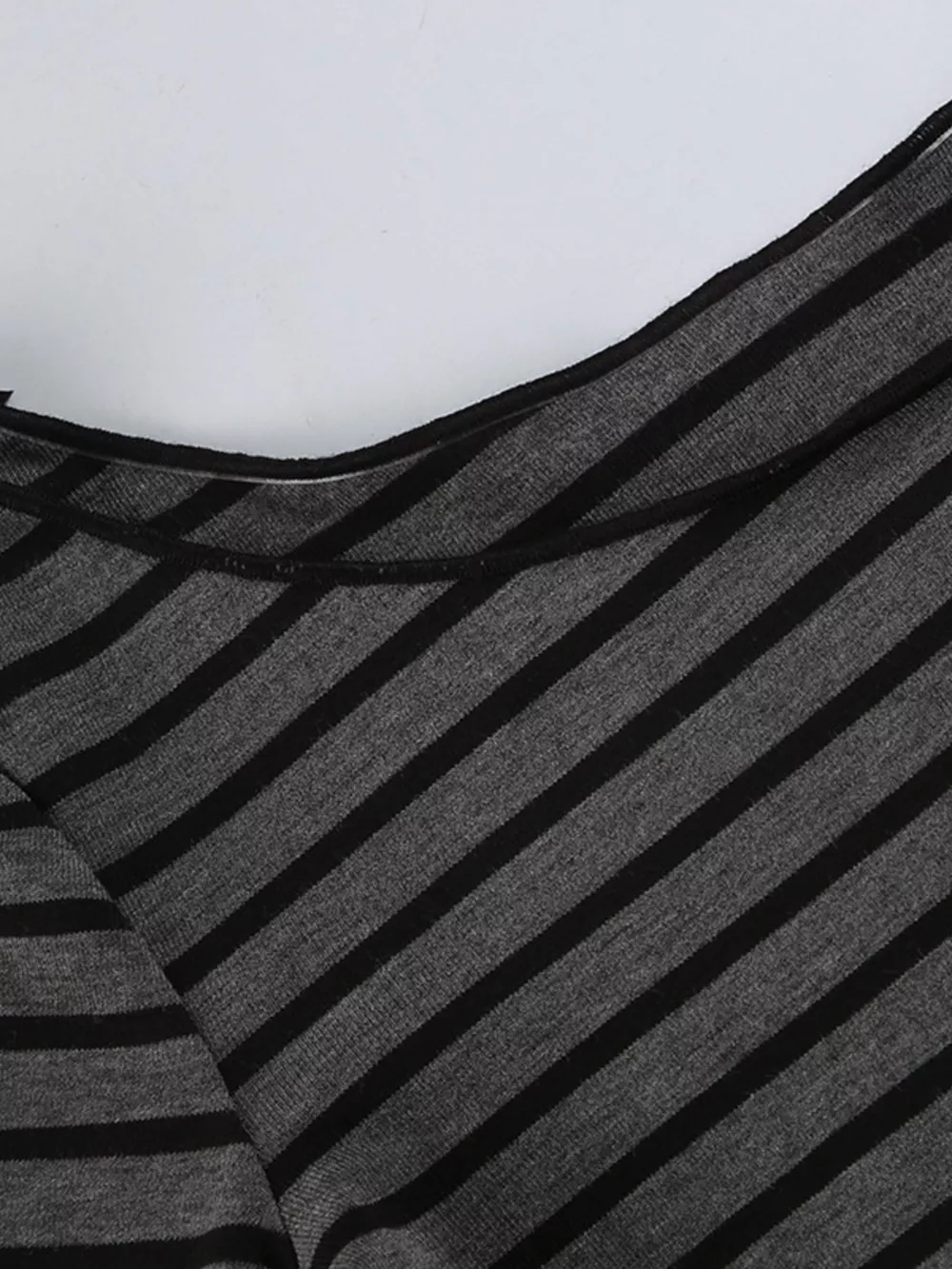 Striped Boat Neck Long Sleeve T-Shirt, image 11