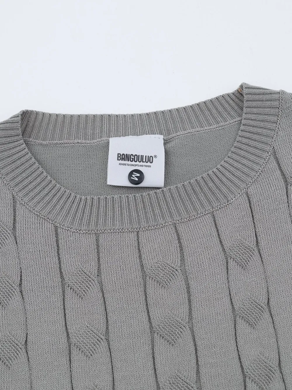 Men's Textured Cable Knit Short Sleeve Top, image 4