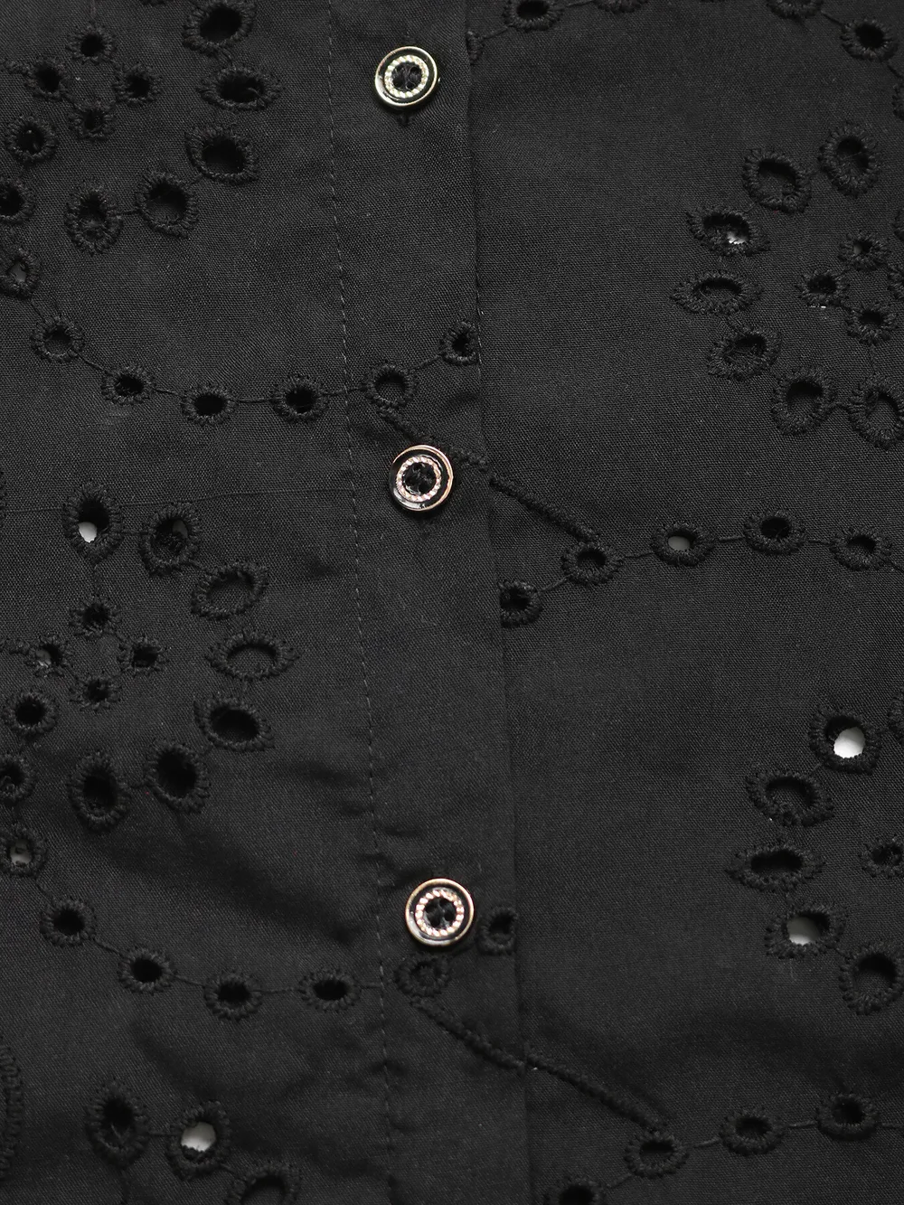Lace Button Up Long Sleeve Shirt, image 7